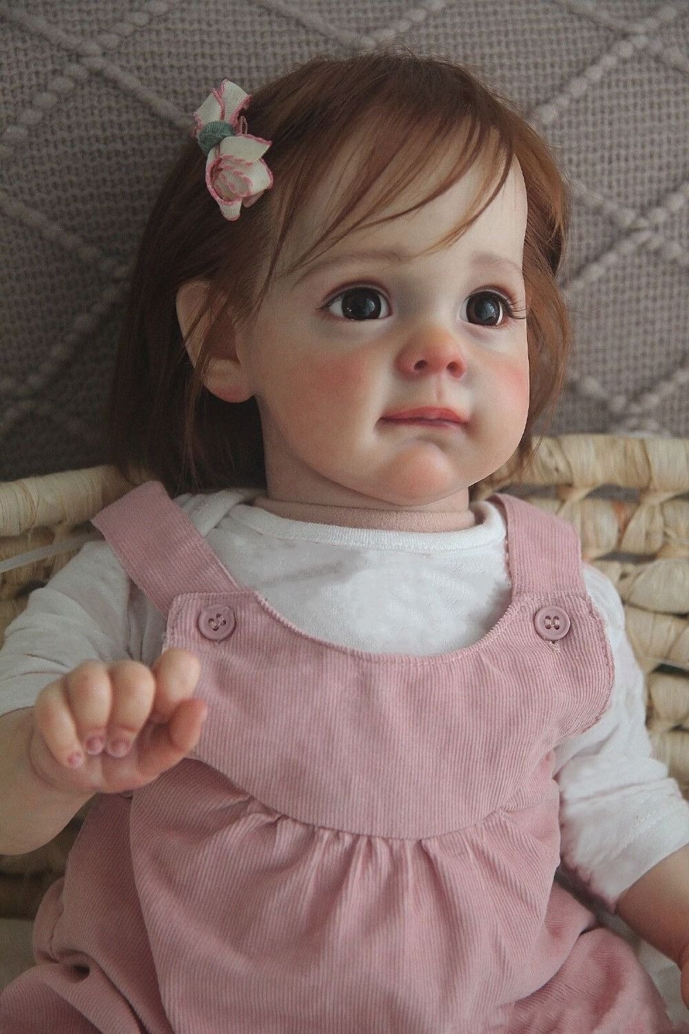 Cute cloth body vinyl reborn doll - Image 7