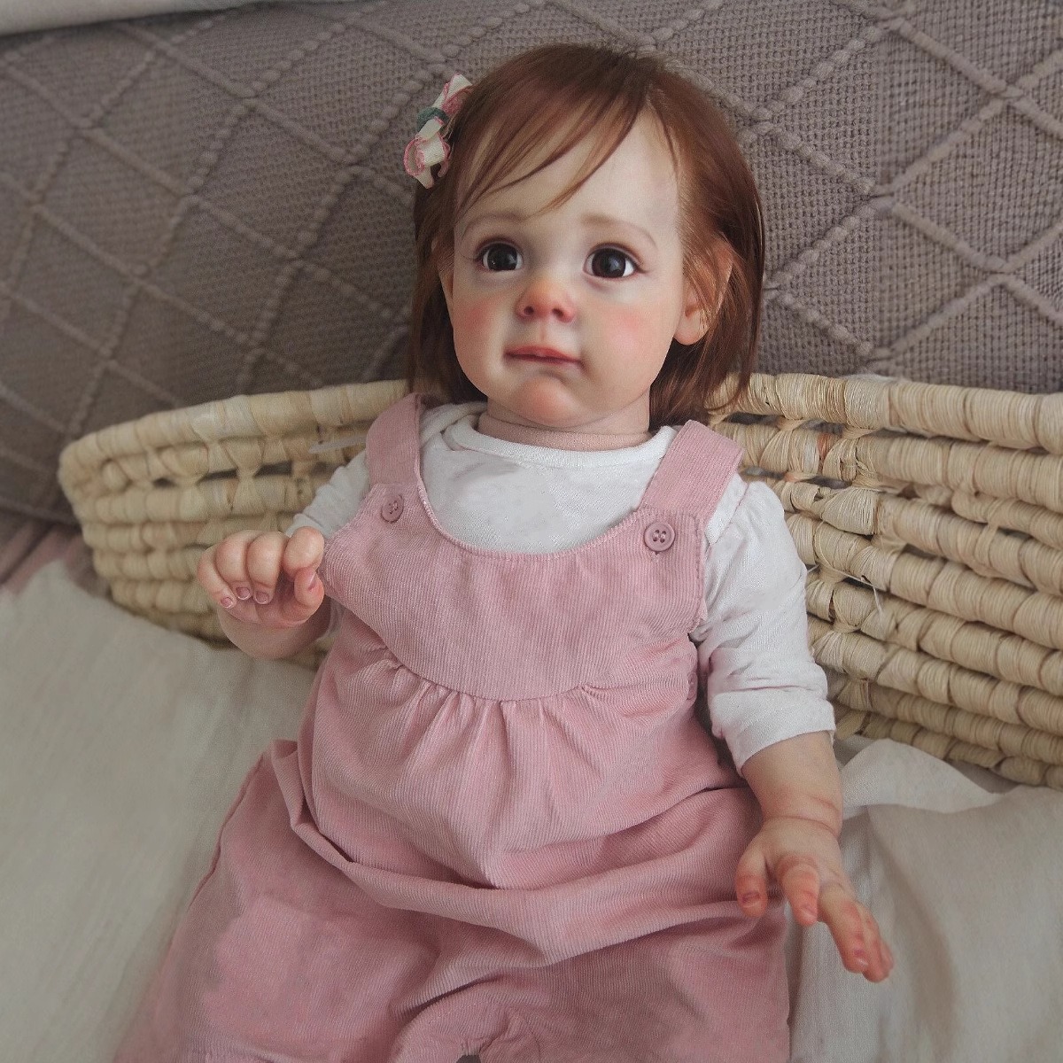 Cute cloth body vinyl reborn doll - Image 8