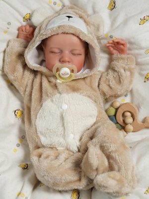 19-inch Plush Romper Silicone Reborn Baby Doll