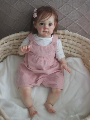 Cute cloth body vinyl reborn doll