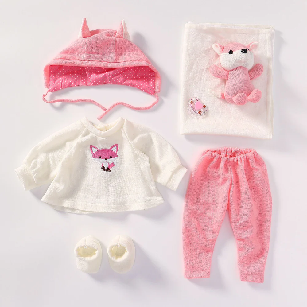 20"–22" Reborn Baby Doll Clothes | Premium Cotton Fashion Outfit Set for Reborn Dolls