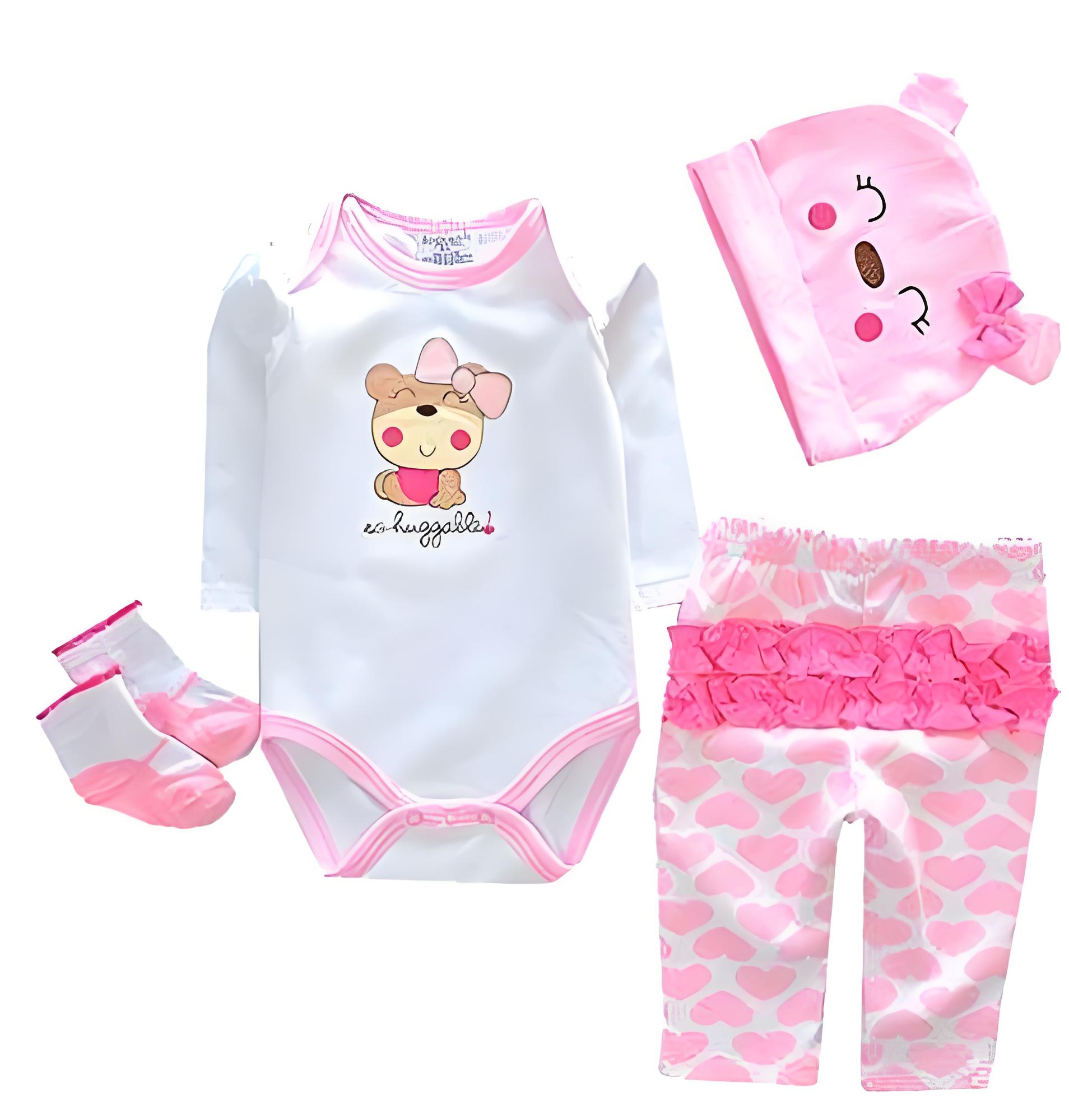 20"–22" Reborn Baby Doll Clothes | Premium Cotton Fashion Outfit Set for Reborn Dolls - Image 5