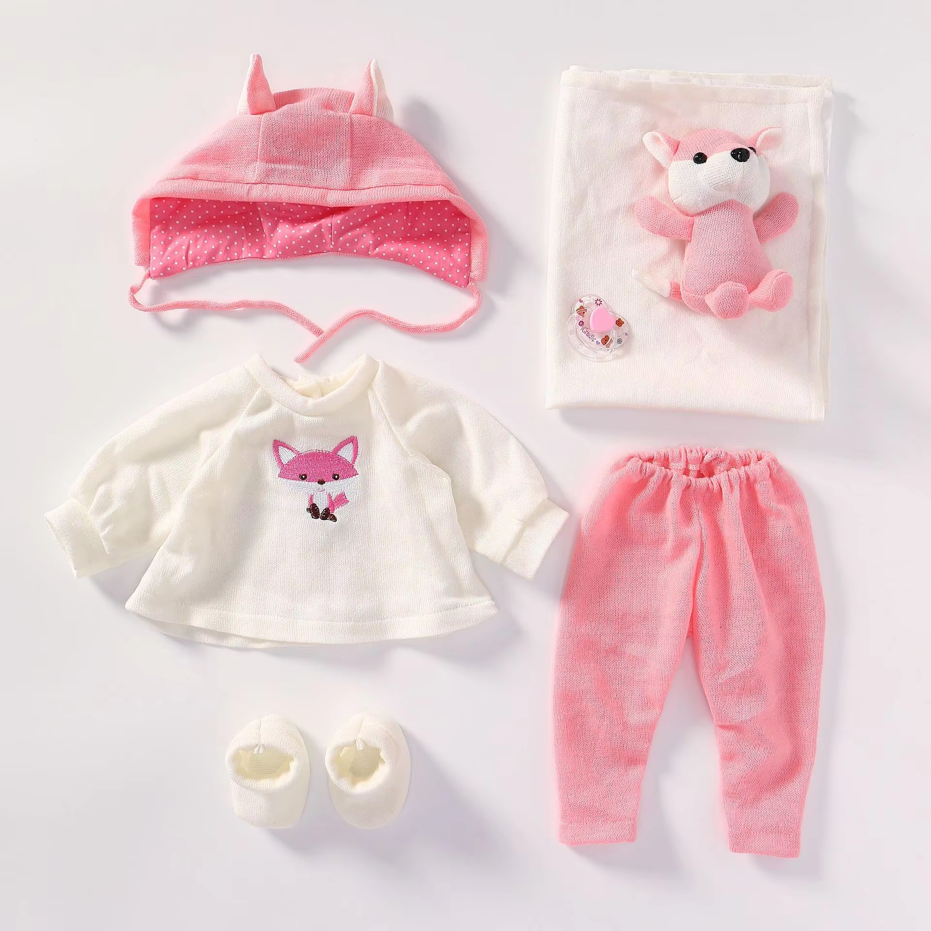 20/22 Inch Full Silicone Reborn Baby Doll Clothes Set | Cartoon Outfit Set - Image 4