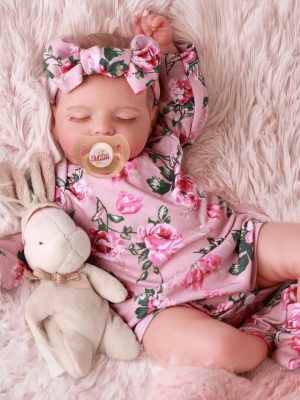 18-Inch Floral Soft Silicone Reborn Baby Doll – ODM