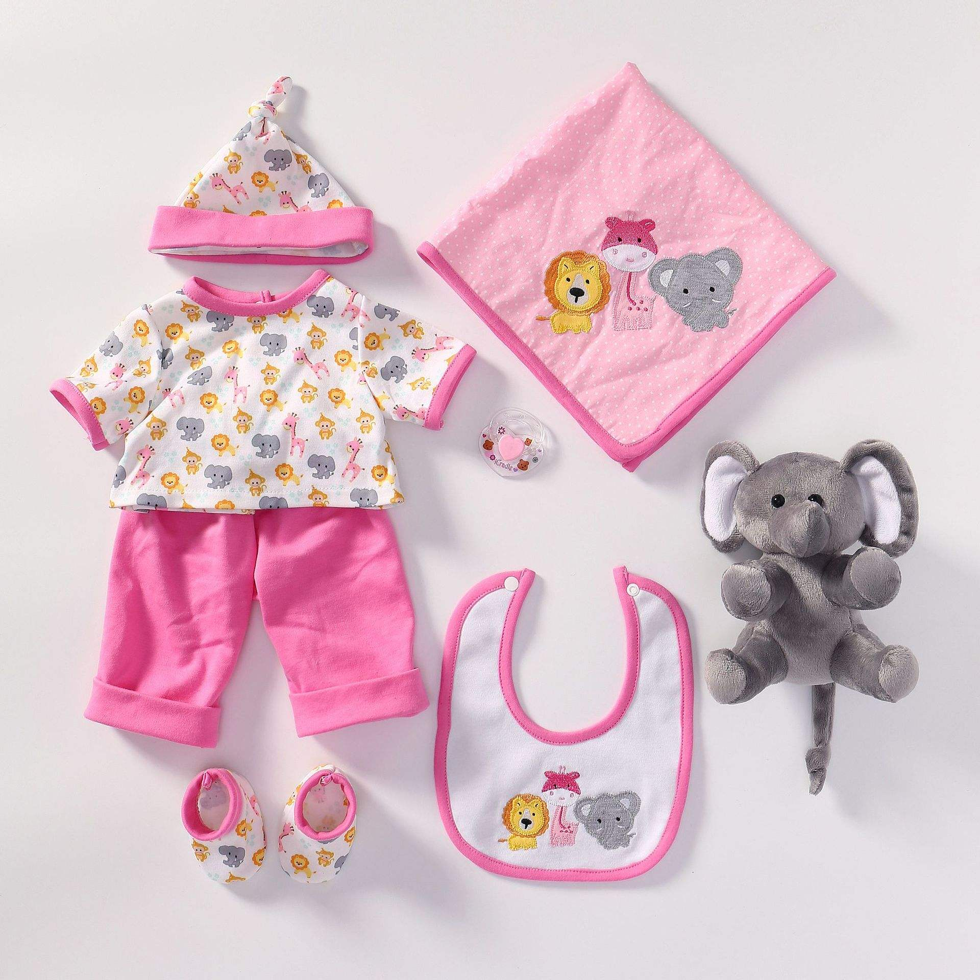 20/22 Inch Full Silicone Reborn Baby Doll Clothes Set | Cartoon Outfit Set - Image 2