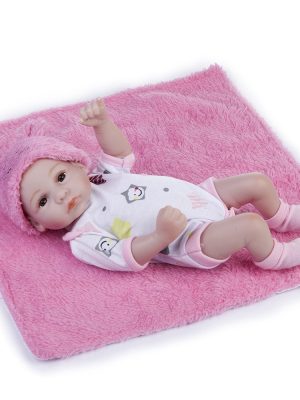 10 inch Full Silicone Reborn Baby Girl – Open Eyes / Sleeping Version