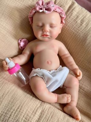 12 inch Full Silicone Reborn Baby Doll – Soft Touch One-Piece Realistic Infant