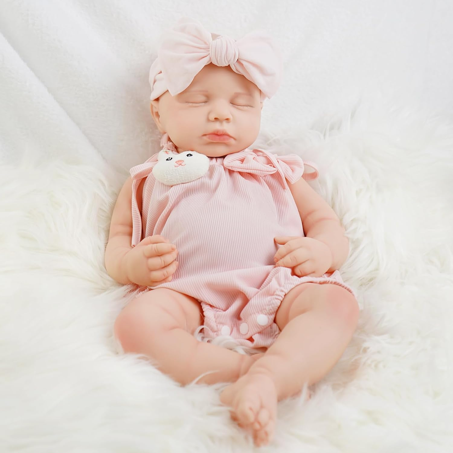 GentleTouch™ 18-Inch Vinyl Reborn Doll with Cloth Body - Image 4