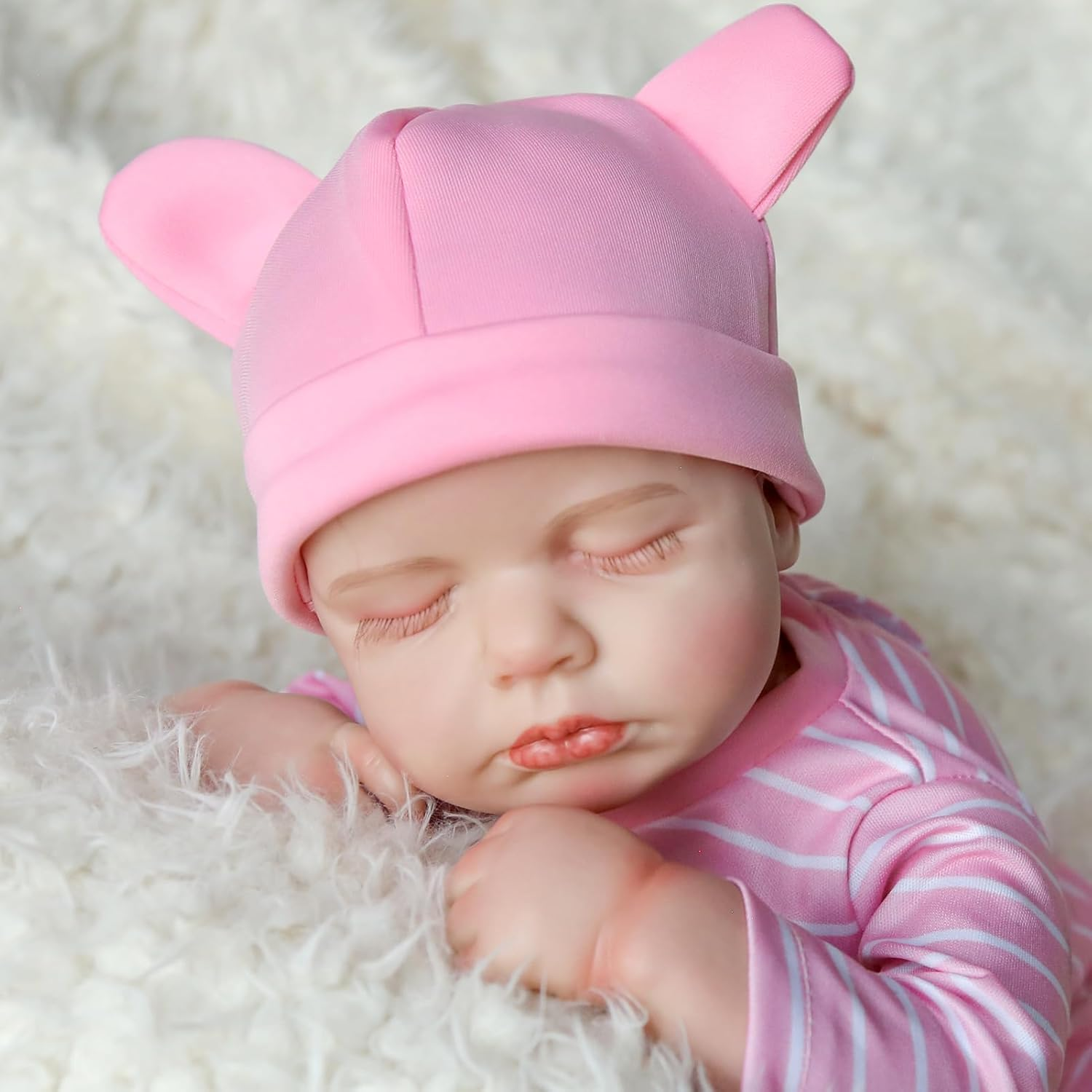 GentleTouch™ 18-Inch Vinyl Reborn Doll with Cloth Body - Image 5