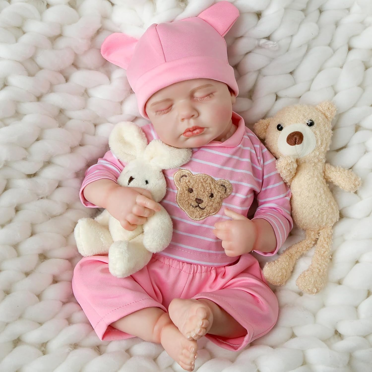 GentleTouch™ 18-Inch Vinyl Reborn Doll with Cloth Body - Image 6